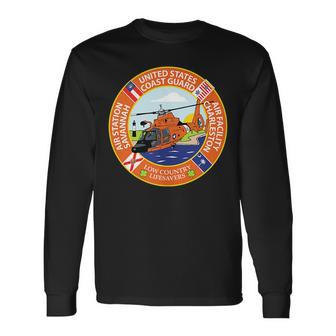 Coast Guard Air Station Savannah Savannah Long Sleeve T-Shirt T-Shirt | Mazezy