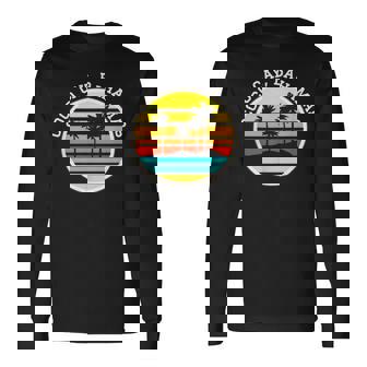 Coco Cay Bahamas Vacation Palm Trees Sunset Long Sleeve T-Shirt | Mazezy