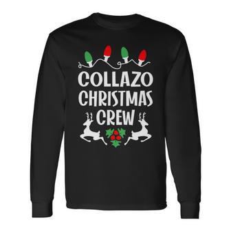 Collazo Name Christmas Crew Collazo Long Sleeve T-Shirt - Seseable