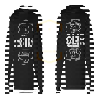 Collier Name Collier Quality Long Sleeve T-Shirt | Seseable UK