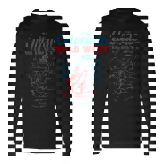 The Colorado Wild West Classic Colorado Retro Vintage Long Sleeve T-Shirt | Mazezy