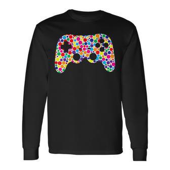 Colorful Game Controller Happy International Dot Day 2023 Long Sleeve - Monsterry DE