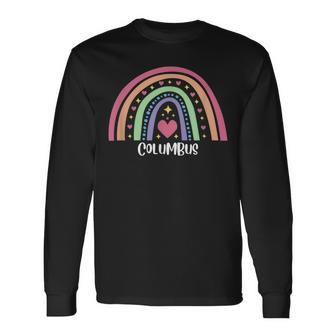 Columbus Georgia Ga Us Cities Gay Pride Lgbtq Long Sleeve T-Shirt T-Shirt | Mazezy