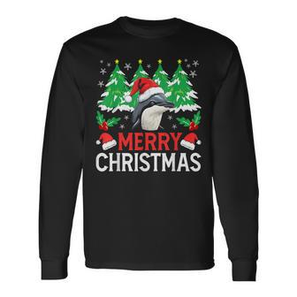 Commerson's Dolphin Christmas Costume For Xmas Holiday Long Sleeve T-Shirt | Mazezy