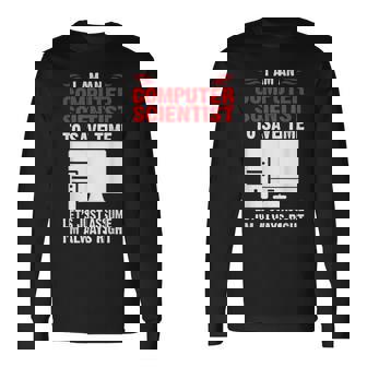 Computer Scientist Job Profession Long Sleeve T-Shirt | Mazezy
