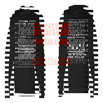 Content Strategist Long Sleeve T-Shirt | Mazezy