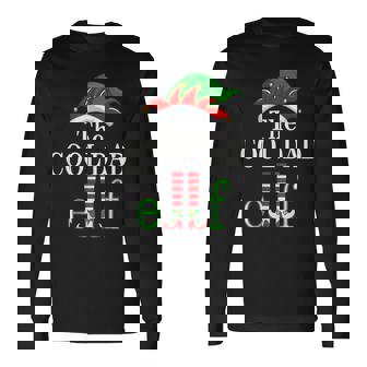 Cool Dad Elf Family Matching Group Christmas Pajama Long Sleeve T-Shirt - Thegiftio