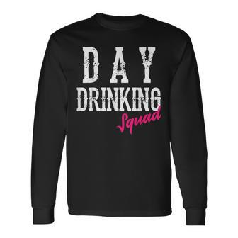 Cool Day Drinking Squad Alcohol Drinker Group Long Sleeve T-Shirt T-Shirt | Mazezy
