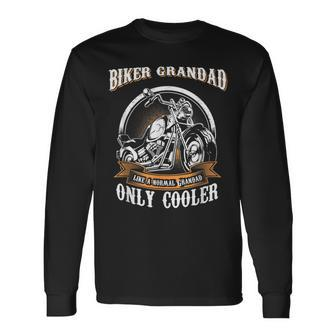 Only Cool Grandad Rides Motorcycles T Rider Long Sleeve T-Shirt | Mazezy