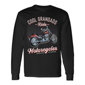 Cool Grandads Ride Motorcycles Grandad Biker Motorbike Long Sleeve T-Shirt T-Shirt | Mazezy