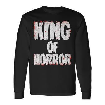 Cool Horror Movie For Men Boys Scary Halloween Horror Lovers Scary Halloween Long Sleeve T-Shirt | Mazezy
