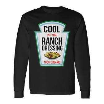 Cool Ranch Dressing Bottle Label Halloween Family Matching Long Sleeve T-Shirt - Thegiftio UK