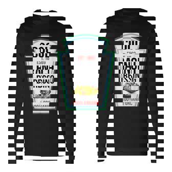 Cool Ranch Dressing Bottle Label Halloween Family Matching Long Sleeve T-Shirt - Thegiftio UK