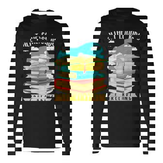 All The Cool Are Reading Book Lovers Reading Long Sleeve T-Shirt T-Shirt | Mazezy