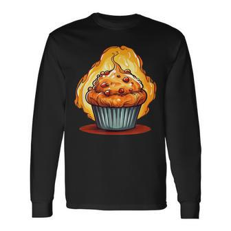 Cool Sweets Muffin For Baking Lovers Long Sleeve T-Shirt | Mazezy CA