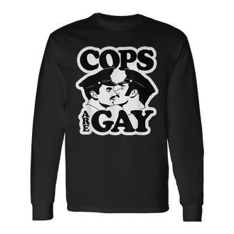 Cops Are Gay Lgbt Apparel Long Sleeve T-Shirt | Mazezy