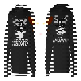 Corgi Incorgnito Pun Dog Lover Corgi Dog Long Sleeve T-Shirt T-Shirt | Mazezy