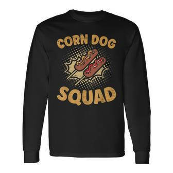 Corn Dog Squad Stick Dogs Corndog Man Stick Long Sleeve T-Shirt T-Shirt | Mazezy