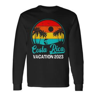 Costa Rica 2023 Beach Matching Vacation Trip Long Sleeve T-Shirt T-Shirt | Mazezy