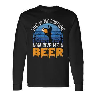 This Is My Costume For Halloween Long Sleeve T-Shirt T-Shirt | Mazezy