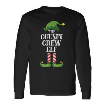 Cousin Crew Elf Matching Family Group Christmas Party Long Sleeve T-Shirt - Monsterry CA