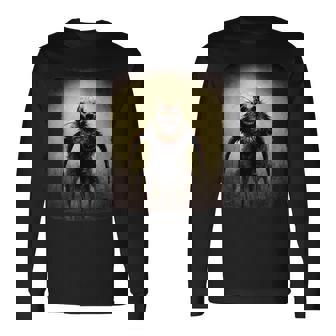 Creepy Clown Evil Scary Clown Insane Horror Halloween Scary Clown Long Sleeve T-Shirt | Mazezy