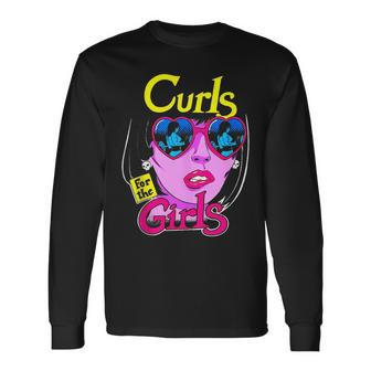 Curls For Girls Gym Weightlifting Bodybuilding Fitness Long Sleeve T-Shirt | Mazezy