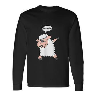 Cute Dabbing Sheep Eid Mubaaahrak Eid Al Adha Mubarak For Sheep Lovers Long Sleeve T-Shirt | Mazezy UK