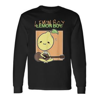 Cute Lemon-Boy Lemon Fruits Lover Long Sleeve T-Shirt T-Shirt | Mazezy
