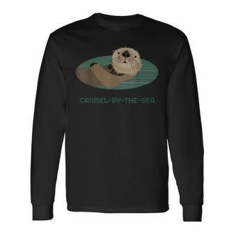 Cute Otter Carmel-By-The-Sea California Coast Resident Long Sleeve T-Shirt | Mazezy