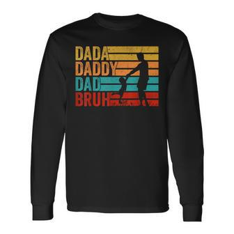 Dada Daddy Dad Bruh Fathers Day Vintage Father Long Sleeve T-Shirt | Mazezy CA