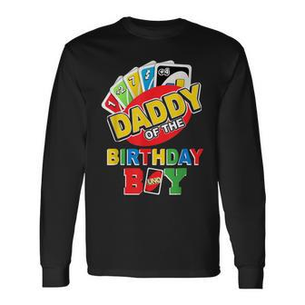 Daddy Of The Birthday Boy Uno Dad Papa Father 1St Bday Long Sleeve T-Shirt - Monsterry UK