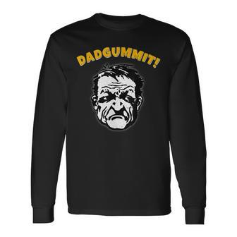 Dadgummit Gosh Darn Grumpy Old Man Southern Vintage Long Sleeve T-Shirt T-Shirt | Mazezy