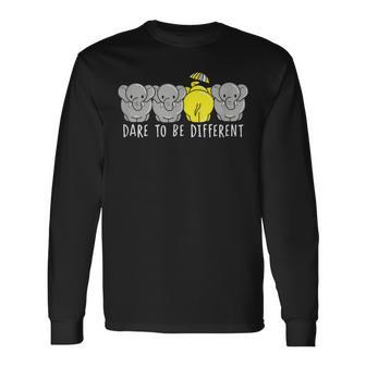 Dare To Be Different Long Sleeve T-Shirt | Mazezy