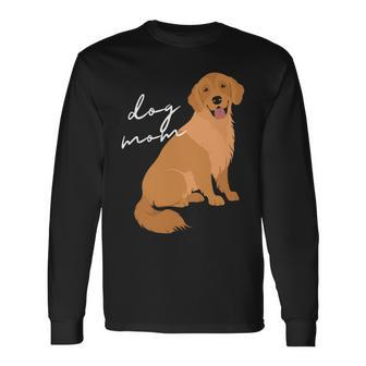 Dark Golden Retriever Dog Mom Woman Long Sleeve T-Shirt - Monsterry UK