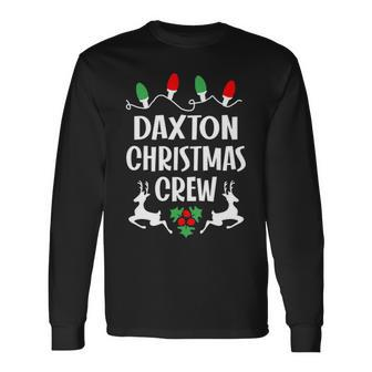 Daxton Name Christmas Crew Daxton Long Sleeve T-Shirt - Seseable