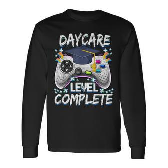 Daycare Level Complete Gamer Class Of 2023 Graduation Long Sleeve T-Shirt - Seseable