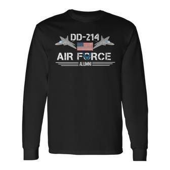 Dd214 Us Air Force Alumni Flag Long Sleeve T-Shirt T-Shirt | Mazezy