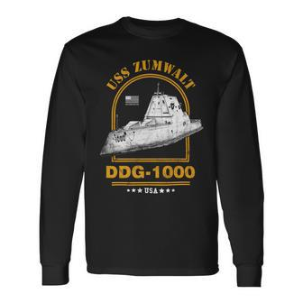 Ddg-1000 Uss Zumwalt Long Sleeve T-Shirt - Monsterry