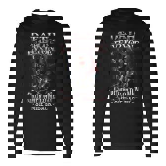 Death Smile At Everyone Grumpy Old Smile Back Long Sleeve T-Shirt | Mazezy