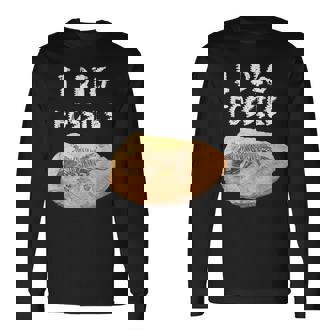 I Dig Fossils Paleontology Long Sleeve T-Shirt | Mazezy