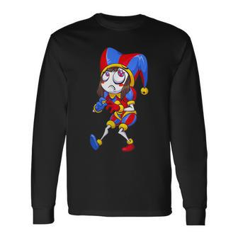 Digital Circus Pomni Horror Characters Digitalcircus Long Sleeve T-Shirt | Mazezy