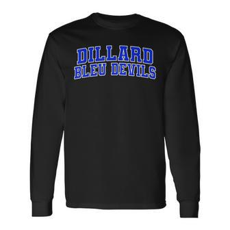 Dillard University Bleu Devils Wht01 Long Sleeve T-Shirt - Seseable