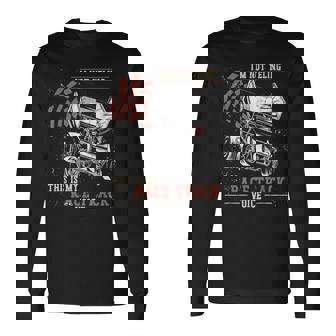 Dirt Track Racing Race Sprint Car Vintage Im Not Yelling Racing Long Sleeve T-Shirt T-Shirt | Mazezy