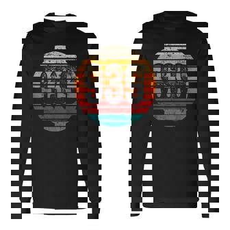 Distressed Vintage Sunset 939 Area Code Long Sleeve T-Shirt | Mazezy