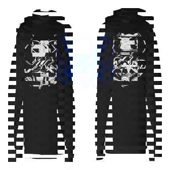 Dive Quotes & Sayings Fearless Scuba Diver Skull Long Sleeve T-Shirt | Mazezy