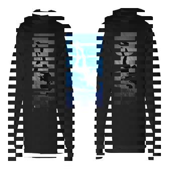 Dive Typography Ocean Scuba Diving Diver Underwater Long Sleeve T-Shirt | Mazezy