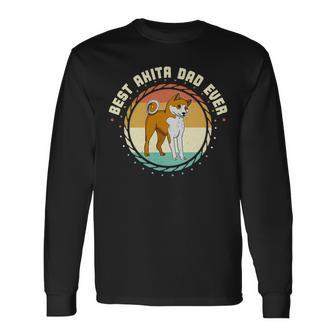 Dog Akita Mom Dog Sayings Breeder 637 Long Sleeve T-Shirt - Monsterry DE