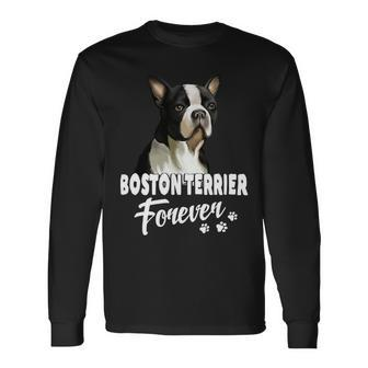 Dog Boston Terrier Dogs 365 Boston Terrier Forever Cute Dog Lover Long Sleeve T-Shirt - Monsterry AU