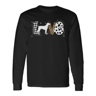 Dog German Shorthaired Colorful Dog Mom German Shorthaired Pointer 9 Long Sleeve T-Shirt - Monsterry AU